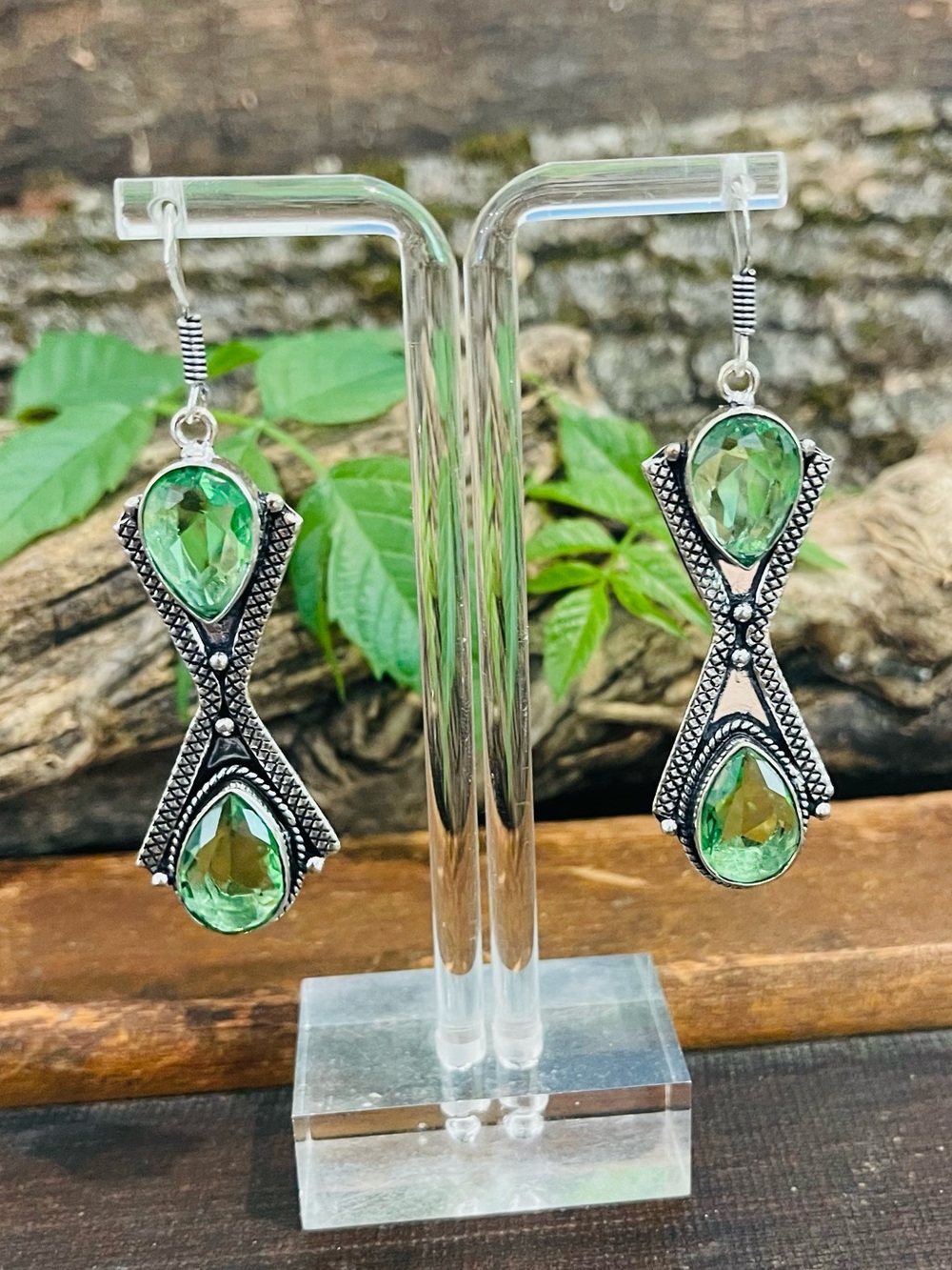 Peridot 925 Sterling Silver Earrings